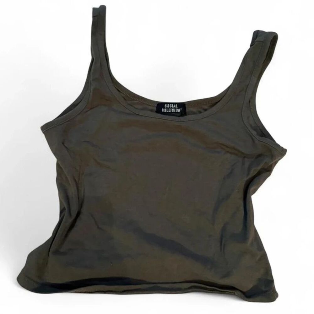 Hot Topic Social Collision Crop Tank